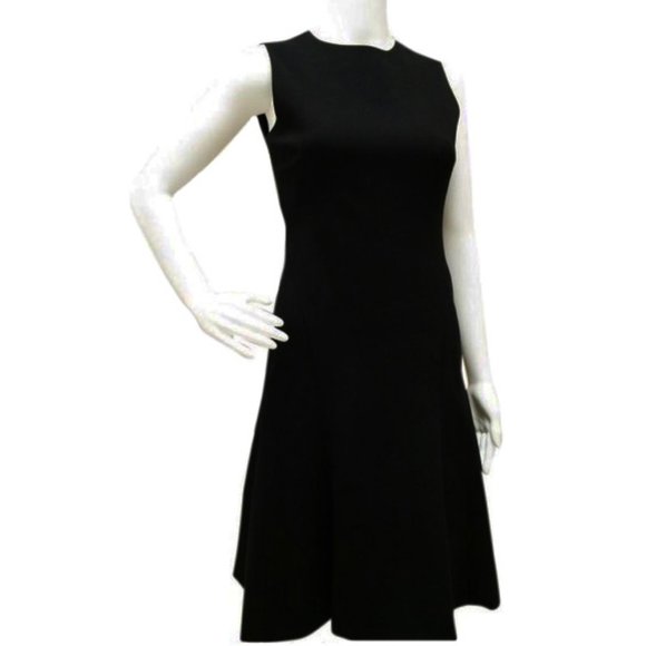 Akris Punto Black A Line Sleeveless Dress - Picture 1 of 6